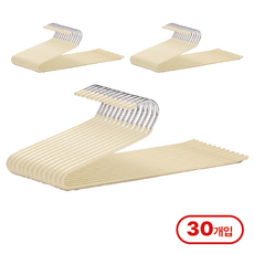 덴코 리빙 논슬립 바지걸이, 30개, 베이지