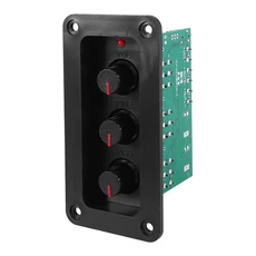 디지털 파워 앰프 보드 스테레오 사운드 하이파이 트레블 베이스 톤 패널 포함 NS4110B 2X20W, 01 green  black