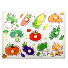 가베가족 바른손잡이 퍼즐 과일, 혼합색상, 1개