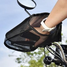 오토바이 바이크 햇빛차단 핸들 커버 메쉬 토시 덮개, 핸들메쉬커버-1쌍