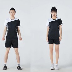 배구 유니폼 여자 여성 핸드볼 탁구 운동복 바지 단체복 테니스 스포츠 커플 배드민턴 트레이닝 의류 티셔츠 옷 세트, 남자 5XL