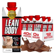 린 바디 초콜릿 단백질 쉐이크 500ml 40g 단백질 12팩, 1개