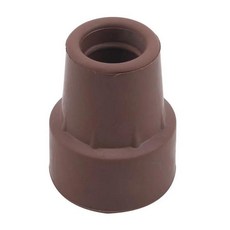 엘보우클러치 19mm 고무 워킹 스틱 메탈 페룰 하단 엔드 커버 지팡이 목발 패드 1 개 튼튼한 02 brown, 1개