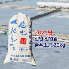 2025년산 신안 천일염 20kg 햇소금 국산 굵은소금, 1개