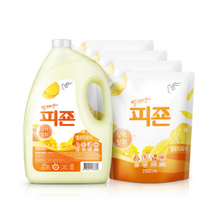 섬유유연제 피죤 x+x(옐로), 4개, 3.1L