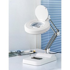 확대경 회로 스탠드 기판 작업 수리 돋보기, X01-2-표준모델-10x-127mm단층렌즈