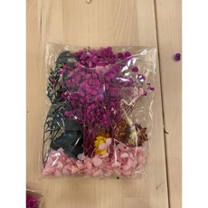 乾燥花材料包 畢業禮物 永生花 浮油花 乾燥花DIY套件 自然乾燥花材料包 精美乾燥花材料禮盒, 枚紫組合包