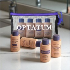 【CapySelectShop】現貨 OPTATUM旅行盥洗組 香氛 洗髮 護髮 沐浴 乳液 收納包 50ml, 1個, OPTATUM綠色扁梳(附抽繩袋),現貨