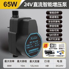 增壓泵 家用24V智能永磁變頻靜音增壓泵 花灑衛生間小型管道加壓水泵, 65w全自動款-24v安全增壓, 1個