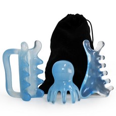 이고다 오닉스 국내인증 괄사 마사지기, A411_두피+바디+얼굴 괄사 3종세트, 1개