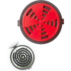 RICISUNG 모기 퇴치 향꽂이 야외용 해충 캠핑 접시 (빨간색), 단일구성