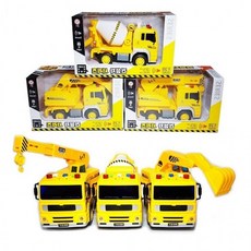 3종 건설차시리즈 레미콘 크레인 중장비 포크레인 택1 인기 추천, 1개, 1.건설차시리즈포크레인