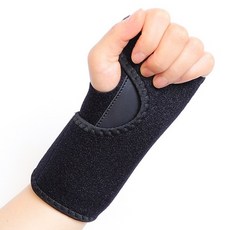 앙멧 알루미늄 손목 고정 보호대 블랙 왼손, 1개