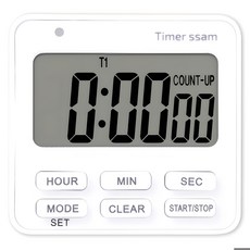 타이머쌤 다기능 화면 온오프 스톱워치F 수능시계, 화이트, 1개
