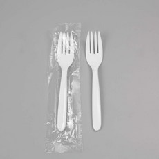 [일용상회]일회용 포크 CI 160mm 줄줄이 개별포장 500개 백색, 1개