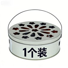 加大蚊香盒加深蚊香盒家用防火帶蓋支架接灰盤蚊香網絲網格, 加厚加大：德國精鋼1個裝帶蓋可手提