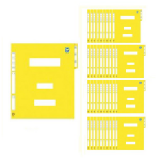오피스존 정부화일 A4 MB, 노랑, 10개