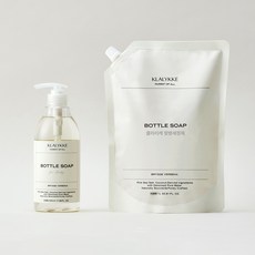 클라리케 프리미엄 젖병세정제 리필팩 세트[본품+리필팩] 아기 유아 주방 세제, 본품 1개+리필팩 1개, 1개