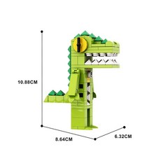 비브랜드 반반의유치원 피규어 블록 블럭 반반 점보조쉬 납납 바운실리아 오필라버드 호환, 크로커다일, 1개