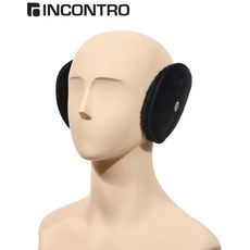 미지쇼 성인용 방한 귀마개 보온, 블랙, 1개