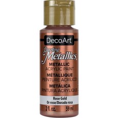 Decoart DECDA-3.336 Dazzling Metallic Rose Gold 2 oz, 1개, 로즈골드