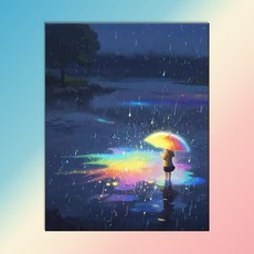 votgl diy페인팅 피포페인팅 명화그리기 그림그리기유화그리기세트40 x 50cm, 0034삽화, 1개