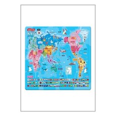 세계지도 소 퍼즐 72조각 (지원), 지원출판사, 1개