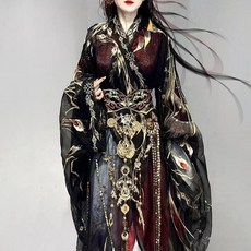 異誌閣 漢服戰國袍, 不拖尾全套,S, 1個