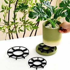 통품 화분받침대 물받침 플라스틱 원예 선반 20cm 거치대, 1개, 직경20cm