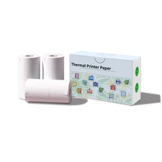 57x30mm 흰색 자체 접착 스티커 용지 BPA 프리 방수 어린이 인스턴트 카메라 휴대용 프린터 사진 저널 DIY, 01 3PCS White Sticky