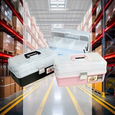 미술도구 보관함 블랙 372x206x180 도구함 휴대용 전문가 화방보관함 이동가방 수납함