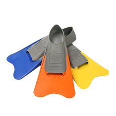 <땡처리특가> 크리스마스 초특가 / 파격세일 굿퀼리티100%생고무 오리발 숏핀+폴리백 스노쿨링 핀수영 스퍼트 훈련용, 짧은오리발