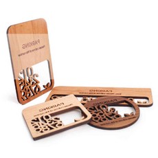 차량 장식 원목 번호 전화번호 차 고급 주차번호판, 체리-원형