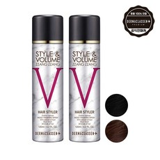 기타 더마클라센 스타일앤 볼륨짱짱 흑채 스프레이 블랙 120ml + 자연갈색, 단품, 1개