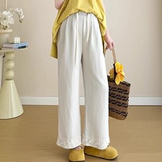 孕婦套裝 夏季 法式穿搭 遮孕肚 上衣闊腿褲 薄款兩件套
