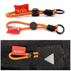 테슬라용 비상 도어 릴리즈 스트랩 테슬라 모델 Y 2020-2026 및 모델 3 2024-2026용 비상 탈출 핸들 수제 나일론 수동 비상 자동차 탈출 도구 2팩 4134, 테슬라용 비상 도어 릴리즈 스트랩, 테슬라 모델 Y 2