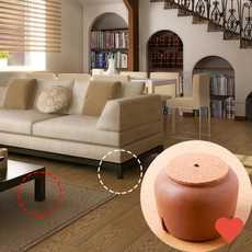 4p 브라운 의자발커버 원형 54 긁힘 소음 방지