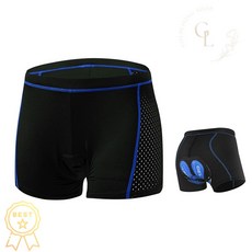 자전거 3D 쿠션 팬츠 블루 L사이즈 엉덩이보호 속바지 자전거 바지