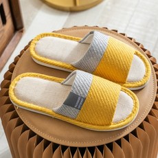거실화 사무실 슬리퍼 투톤콤비 실내슬리퍼, 투톤콤비 옐로우(여성용), 1개