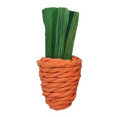 小寵編織磨牙玩具 倉鼠磨牙棒 兔子磨牙棒 倉鼠啃咬棒 小寵物玩具, 橙色, 1個