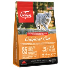 Orijen 歐睿健 台灣公司貨 全齡貓 無穀配方 乾飼料, 鮮雞肉, 1800g, 1袋