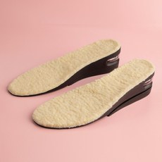 풋인솔 남성용 기능성 쿠션 키높이 털깔창 2단 양쪽 2세트