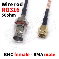 BNC - SMA 동축 RF 케이블 RG316 어댑터 안테나 연장, 03 15cm, 02 SMA-J BNC-K