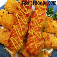 후라이드꼬치 FK 국내산 치킨 후라이드 닭꼬치 1kg (100gX10개), 본상품