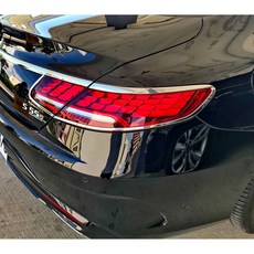圓夢工廠 奔馳 Benz S C217 兩門 S500 S550 S63 S65 S650 鍍鉻銀 車燈框 後燈框 飾貼, 1個