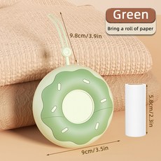 재사용 가능한 수동 린트 롤러: 세탁 애완동물 털 제거기 여행용 휴대 - 효율적인 비듬 및 제거, 04 녹색