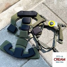 世興 戰術頭盔 旋鈕下巴帶 及 海綿墊 套組, 1個, 單買下巴帶, 軍綠色