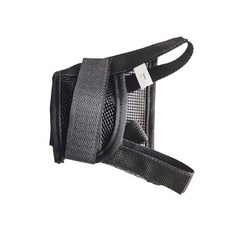 寵物狗狗嘴套 防咬防叫狗口罩 可調節大小訓犬寵物用品可喝水, 1個, 黑色0:S號【適合嘴圍12-15cm】