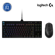 로지텍코리아 G PRO SET [지프로 키보드 + G309 게이밍 마우스], 텐키리스, 블랙, G PRO (청축) + G309 블랙