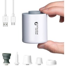 FLEXTAIL TINY PUMP 플로트 배터리가 펌프 1300MAH 휴대용 공기 캠핑 가방용 에어 진공 포함된 매트리스 충전식, Grey